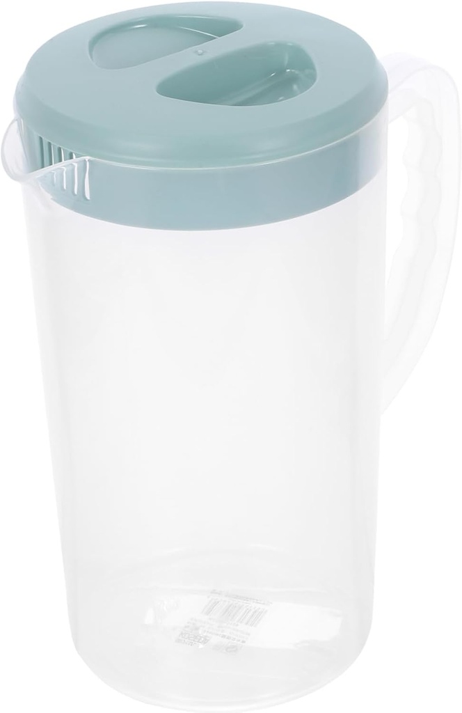 Clear Container Large Plastic Container Milk Dispenser Tea Pitcher 2600ML for Fridge Cold Water Jug Coffee Kettle Juice Pot Water Kettle Mix Iced Coffee Maker Round Pot Iced Tea