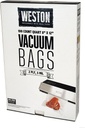 Weston 30 Count Pint Vacuum Sealer Bags, 8" x 12", Transparent