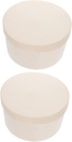VALICLUD 2Pcs Round Cake Packing Box Creative Cheese Cake Carrier for Desserts Round Boxes for Birthdays Weddings and Special Occasions