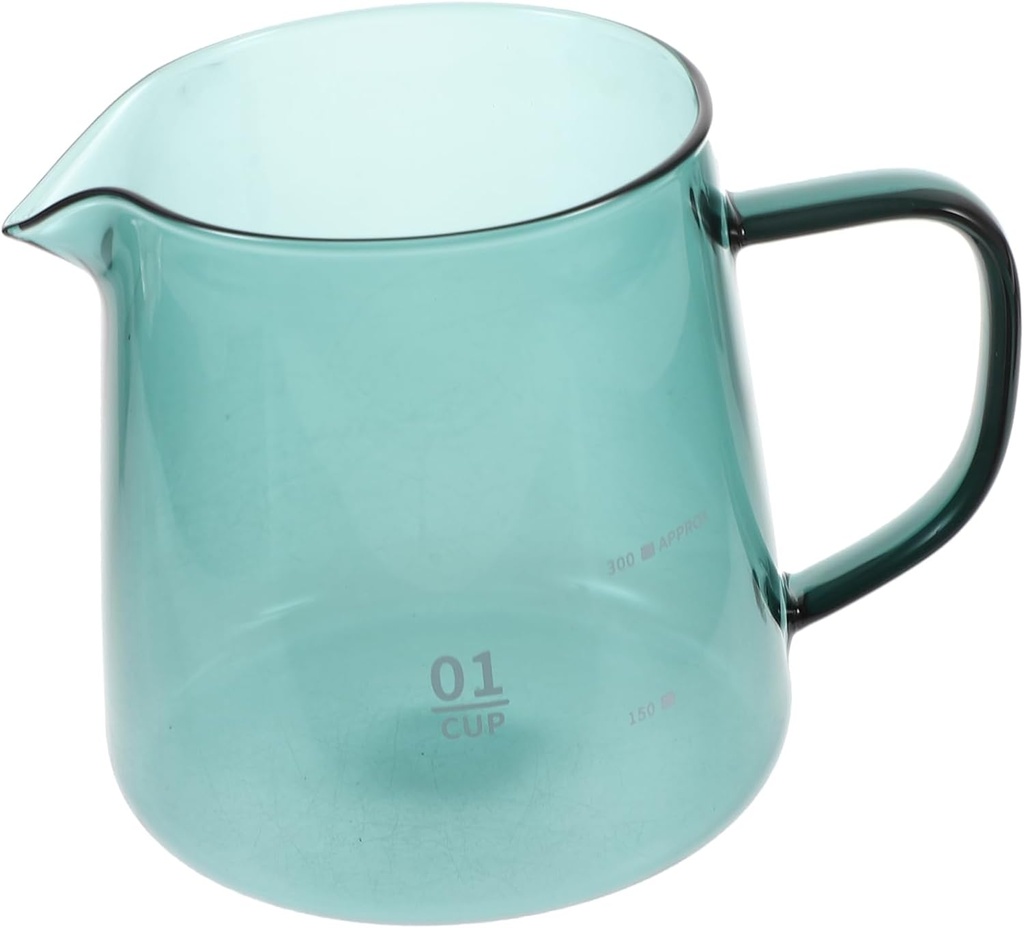 BESTYASH Heat Resistant Glass Coffee Kettle Multi Functional Coffee Dispenser Jug for Water Sake Spirits Elegant Transparent Pitcher with Unique Design for Entertaining Friends and Family