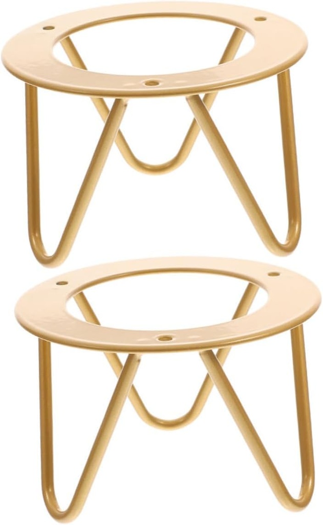 BESTOYARD 2pcs Stable Metal Holder Stand Iron Display Rack Wedding Decor Metal Rack Home Kitchen Display Stand