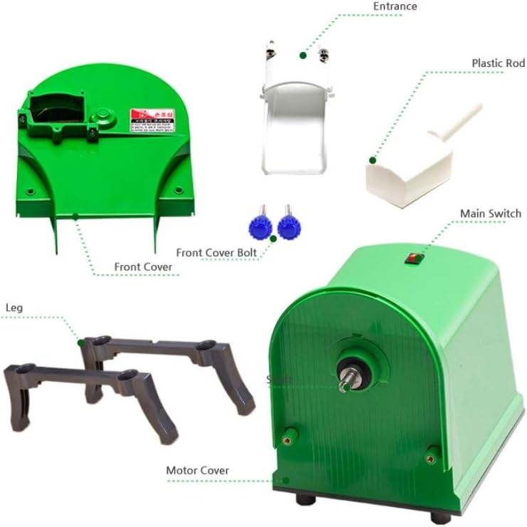 Commercial Food Processor Automatic Electric Scallion Slicer with S-Blade - 110V, 150W, Made in Korea