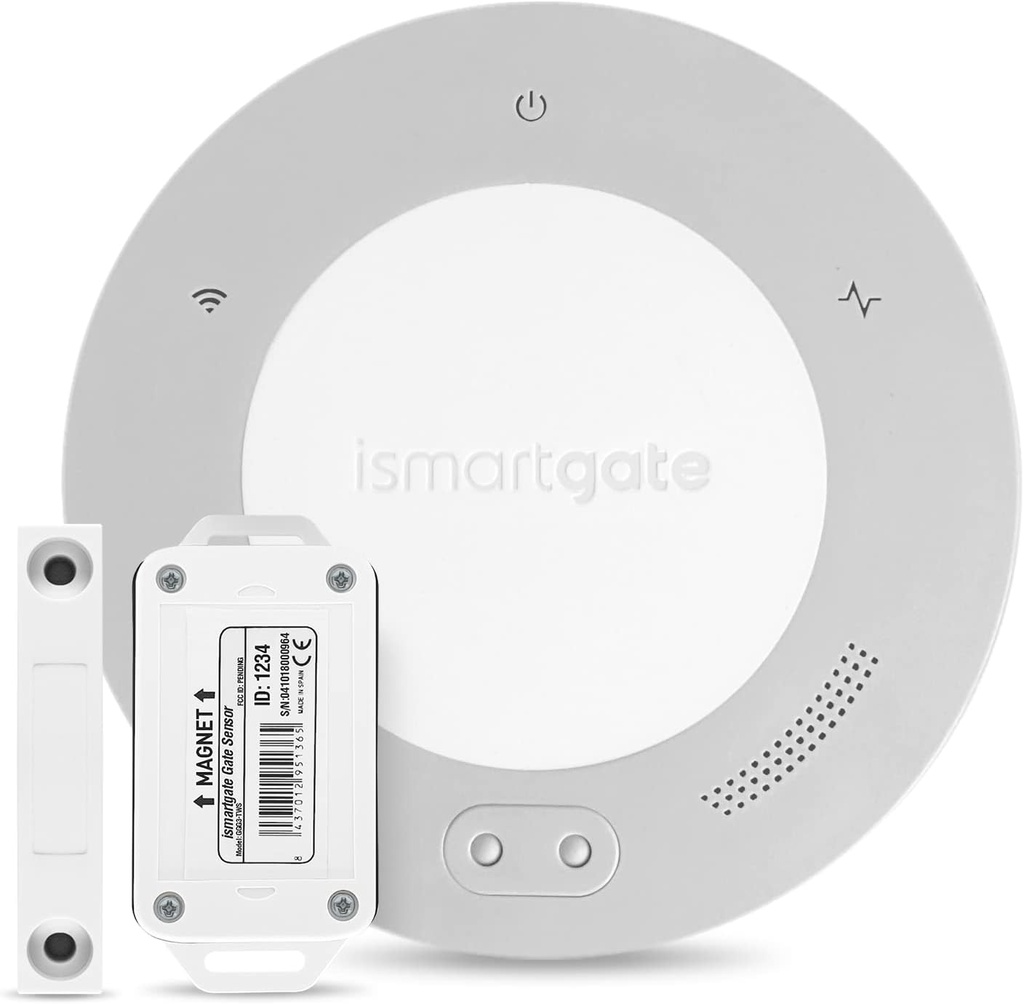 ismartgate LITE Smart Gate Opener Remote, APP Control, Compatible with Apple Homekit, Amazon Alexa, Google Assistant and IFTTT. Compatible with All Gates. Wireless sensor included.