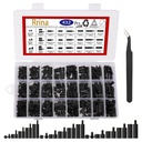 432Pcs M2.5 M3 M4 Male Female Nylon Hex Standoff Screw Nut Threaded Pillar PCB Motherboard Assortment Kit