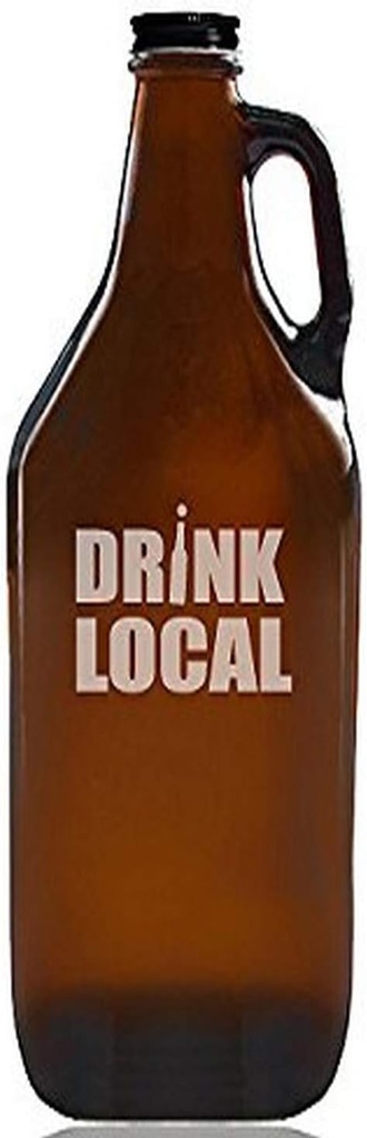 "Drink Local" Beer Amber Growler