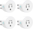 KTMC Smart Plug 4 Pack, Alexa & Google Home Compatible, No Hub Required, Remote Control, ETL Certified