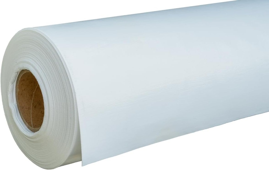 Whitecap - Crawl Space Vapor Barrier - 12 Mil (4' x 200'), Thick Plastic sheeting, Drop Cloth Moisture Barrier Covering for Crawl Space Encapsulation, Heavy Duty Polyethylene, White Woven Sheeting