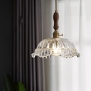 French Glass Chandelier E27 1-lamp - Minimalist Retro Brass Pendent Lamp Adjustable Indoor Pendant Light Homestay Study Bedroom Bar Lighting Fixtures,Chandelier