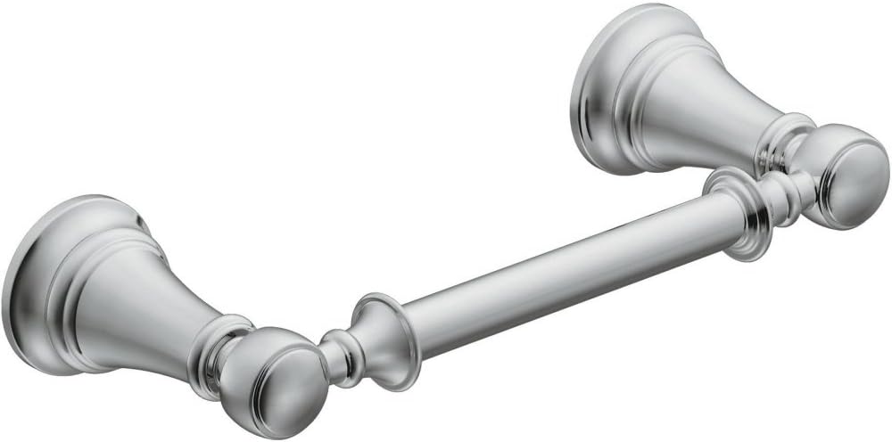 Moen YB8408CH Weymouth Double Post Pivoting Toilet Paper Holder, Chrome