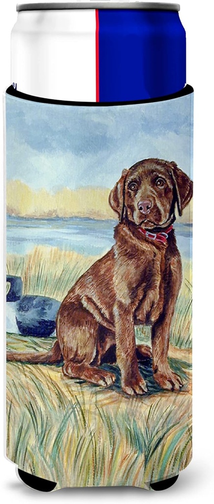 Chocolate Labrador Puppy Ultra Beverage Insulators for slim cans