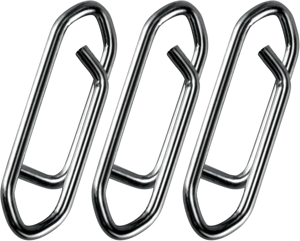 Alwonder 50-Pack Fishing Power Speed Clips, High Strength Stainless Steel Speed Clip for Fishing Lure Quick Change, Freshwater Saltwater Crankbait Popper Lures Quick Snap Connector Tackle