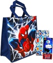 Spiderman Tote Bag Set - Bundle with Double Sided Spider-Man Tote Bag Plus Stickers, More | Spiderman Reusable Bag for Groceries