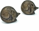 Fox Antique Brass Cabinet Drawer Knob and Pull Animal Kitchen Knobs Woodland Dresser Wardrobe Pulls - Set of 2