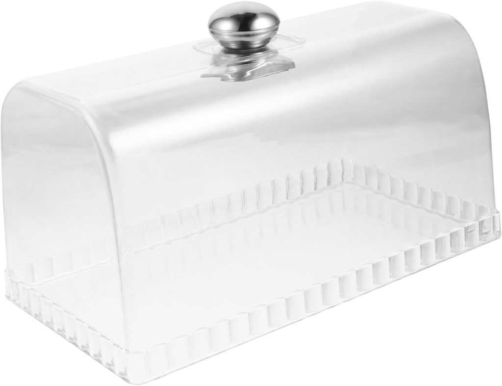 Rectangular Cake Stand Cover Transparent Food Lid for Cakes Desserts Snacks Dust Display Protector for Baking and Party Use