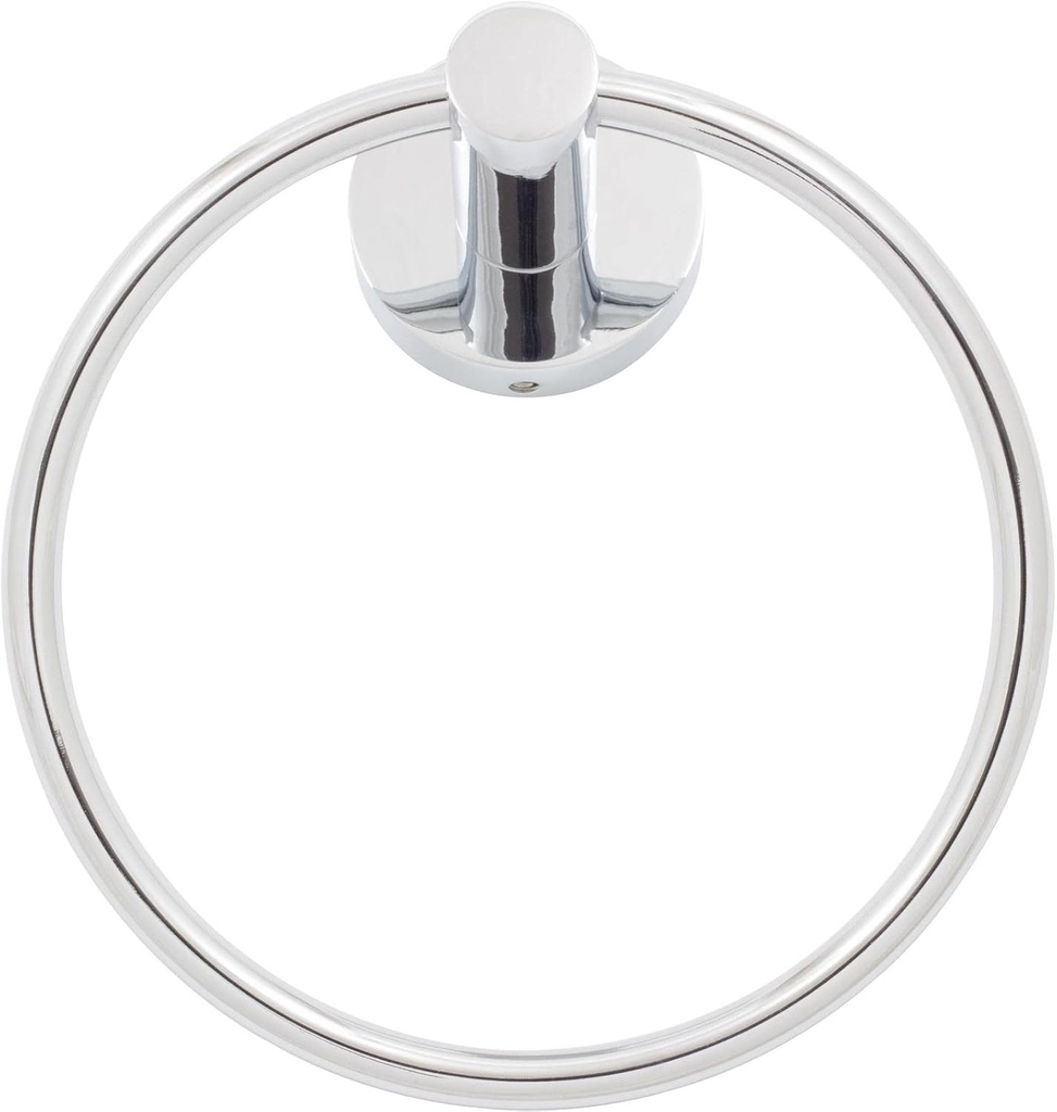 Stone Harbor Hardware Zurich Towel Ring, Polished Chrome