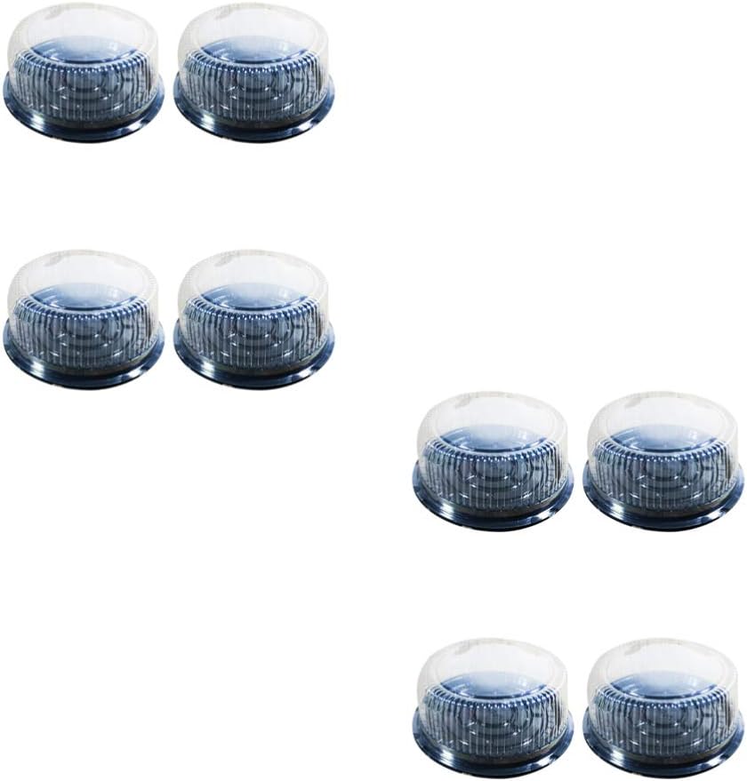 DOITOOL Large Cake Box 10pcs Plastic Single Cupcake Boxes Lock for Freshness Storage