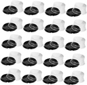 Garneck 100pcs Cake Carrier Plastic Cake Containers Round Box Lid Lightweight Compact for