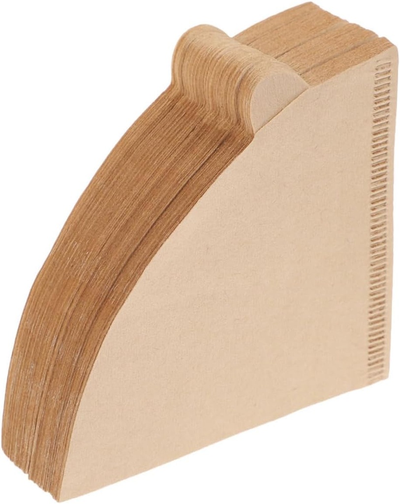Mikinona 100pcs Cone Coffee Filters Unbleached Paper Filter Cones for Cup Coffee Machines Use Espresso Filtering Papers for Improved Taste and Brew