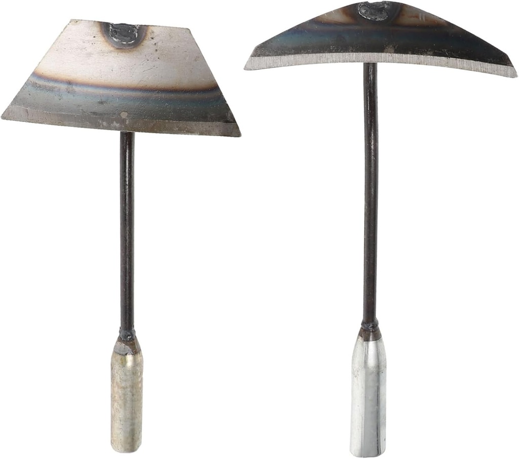 BESPORTBLE 2pcs Hand Hoes for Weeding and Gardening Lightweight Steel Garden Tools for Easy Soil Cultivation and Plant Care for Home and Outdoor Use