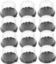 Mini Cake Packaging Boxes Lightweight Compact 100pcs Moon Cake Containers with Dome Lid Perfect for