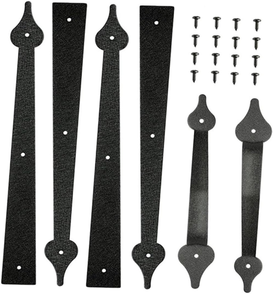 1Set Durable Garage Door Hinges Practical Cabinet Door Hinges Easy Installation with Tools Workmanship for Smooth Operation High Hardness for Use