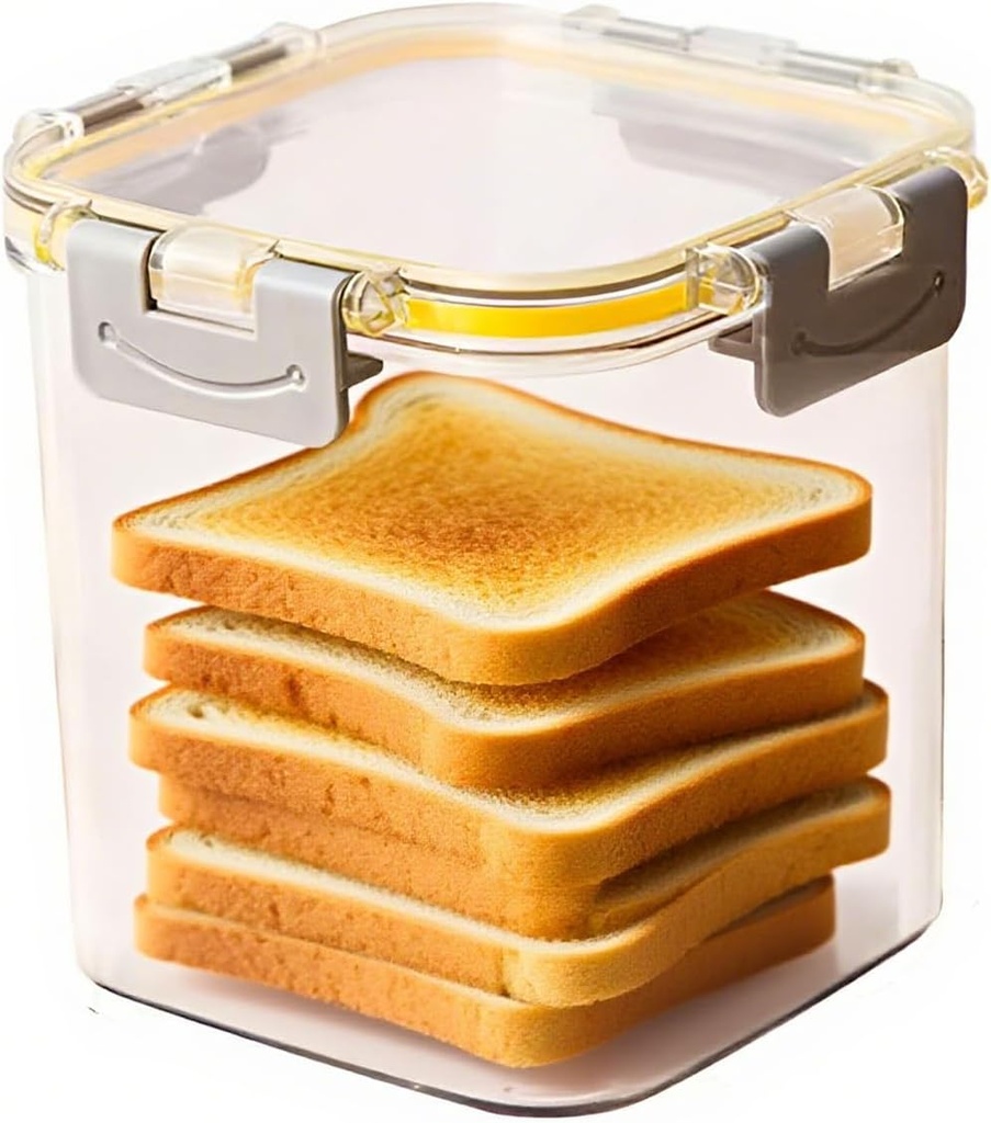 Bread Box,Small Bread Storage Box, Airtight Bread Storage Container, Perfect for Homemade Bread and Baked Bread