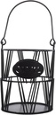 Coffee Basket Organizer Stylish Hollow Storage for Countertop for Coffee Capsules Sugar Bags and Snacks Multi-purpose Home Kitchen and Cafe Decor