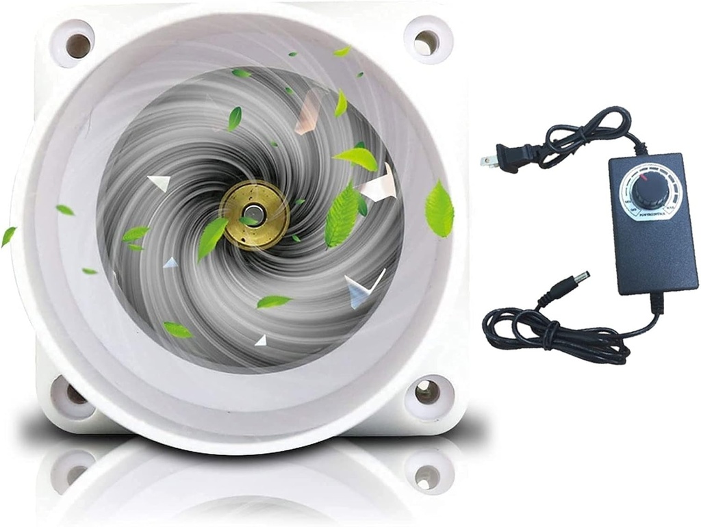 Inline Duct Fan 2 Inch 50mm Ventilation Exhaust Booster 62 CFM Quiet Fan Filter Duct Kit 6W 12V Intake Fume Extractor Blower for Attic Kitchen Grow Tent