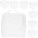 10pcs Cake Boxes Handle Dessert Carriers for Birthday Cakes and Pastries for Bakeries and Home Use