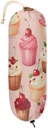 Cherry Cupcake Plastic Bag Holder for Kitchen Shopping Bag Carrier Wall Mount Plastic Bag Organizer Kitchen Decor Gifts for Mother Wife 22 x 9 Inch