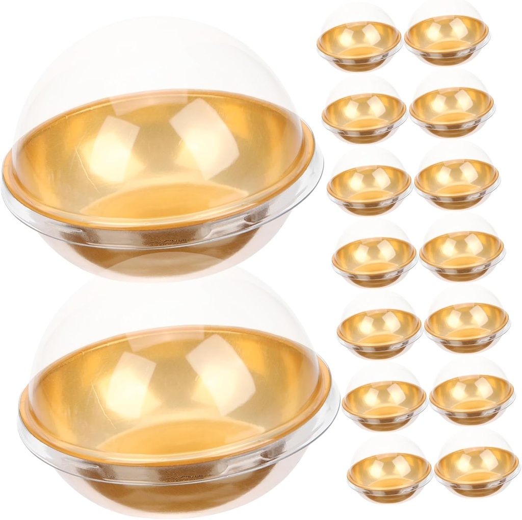 50pcs Packing Boxes Cup Cake Holders Lid Small Bakery Cake Boxes Mini Egg Yolk Packing Reusable Secure