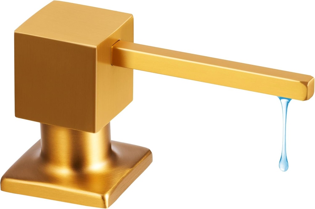 Yofidra Soap Dispenser for Kitchen Sink: Built in Sink Soap Dispenser Pump, Brushed Nickel Stainless Steel Sink Soap Dispenser with 47” Tube Kit Fit for Kitchen Bathroom in Counter