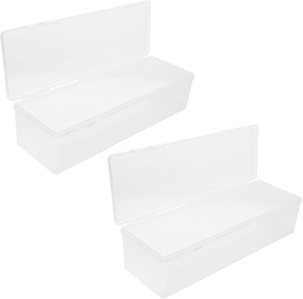 2pcs Sealed Crisper Box Storage Bins Lids for Fridge Bread Box Toast Fridge Food Storage Container Kitchen Holder