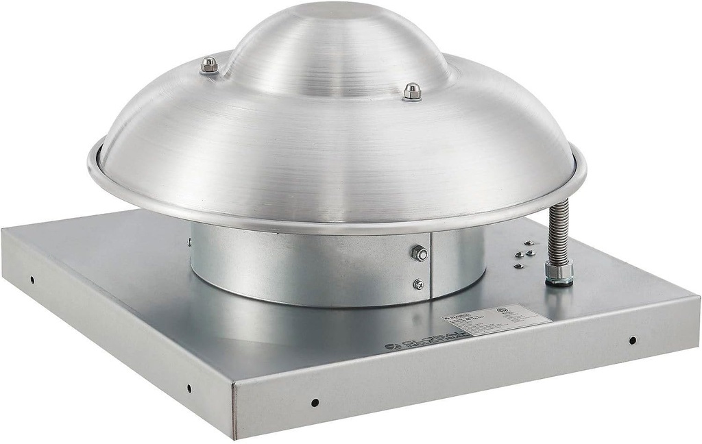 Global Industrial Aluminum Roof Axial Exhaust Fan, 500 CFM, 115V