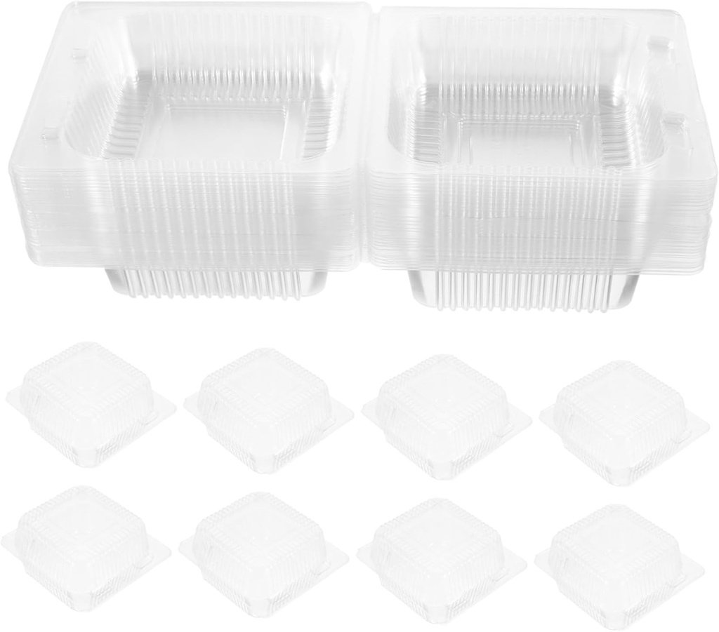 Homemade Bread Storage 50pcs Sandwich Packaging Boxes Hamburger Packaging Cases