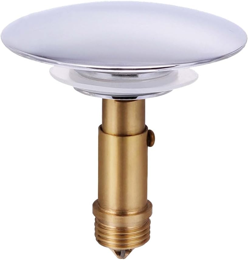 Bath Tub Drain Plug Bounce Cover Sealing Plug Head Bathroom Sink Stopper Tub Overflow Stopper Flat Popup Drain