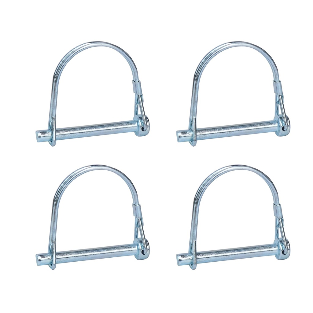 Trailer Coupler Pin, 4PCS Tivnhuils Hitch Pin Safety Coupler Pin, Zinc Plated Carbon Steel Trailer Pin Locking Pin, 1/4" x 2.16", Small