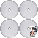 4 Pieces Attsky French Press Filter, 4 Inch Stainless Steel Mesh Screen and Replacement Parts for French Press Coffee Maker