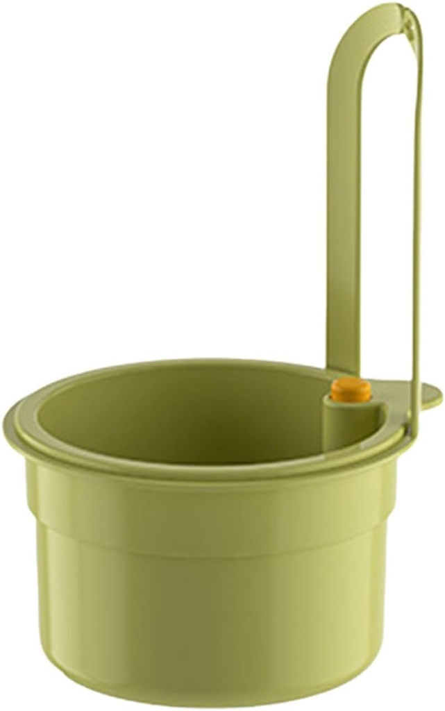 2025 Upgrade Sink Strainer Basket, Faucet Hanging Kitchen Sink Drain Basket, Press Automatic Dumping Colander Strainer, Food Fruit Vegetable Drain Shelf (Green)