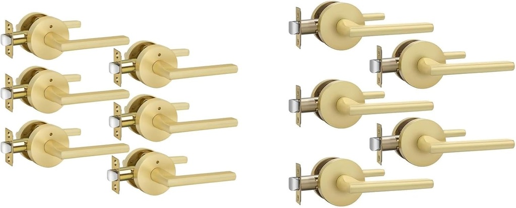 goldenwarm Privacy Closet Door Handles 11 Pack