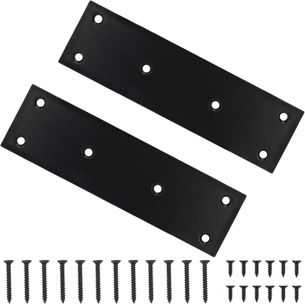 2 Pack Mending Plate, Stainless Steel Flat Straight Brace Brackets, Double-Wide Metal Plate, Durable & Anti-Rust for DIY Woodworking (48*169)