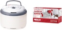 NESCO FD-75A Snackmaster Pro Food Dehydrator, For Snacks, Fruit, Beef Jerky, Gray & Jumbo Works Beef Jerky kit, 1, Red