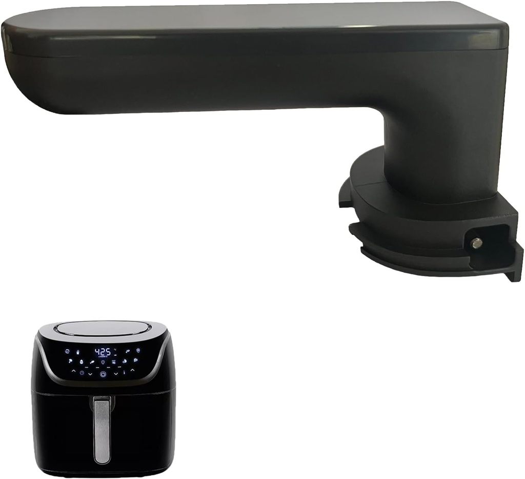 Air Fryer Replacement Handle for 8QT/6QT/4QT Power XL Vortex Pro Air Fryer Plus, Upgraded Air Fryer Handle for Power XL 8QT/6QT/4QT Air Fryer, Ergonomic Design, Dishwasher Safe