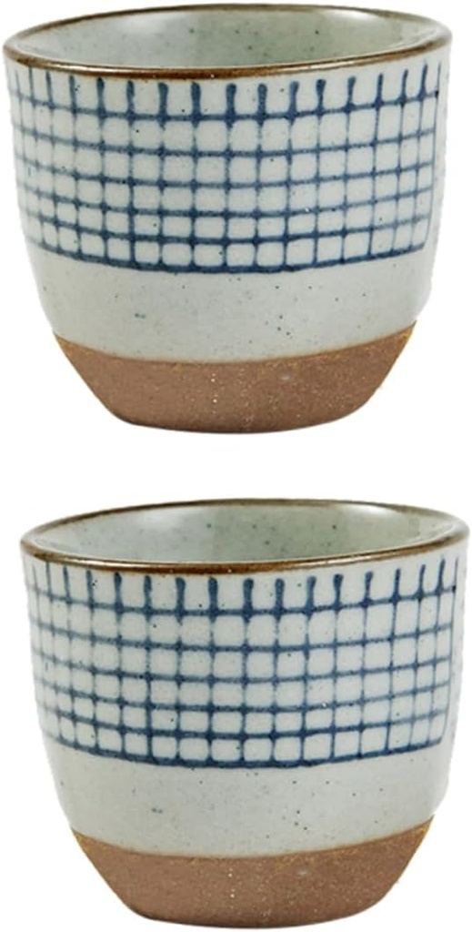 2pcs Hand Painted Japanese Style Sake Cups Delicate Sake Containers for Home Use for Special Occasions