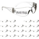 3M Safety Glasses, Virtua, 20 Pair, ANSI Z87, Unisex, Anti-Fog, Scratch Resistant, Clear Lens, Clear Frame, Affordable Eye Protection, Lightweight, Wraparound Coverage