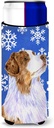 Australian Shepherd Winter Snowflakes Holiday Ultra Beverage Insulators for slim cans
