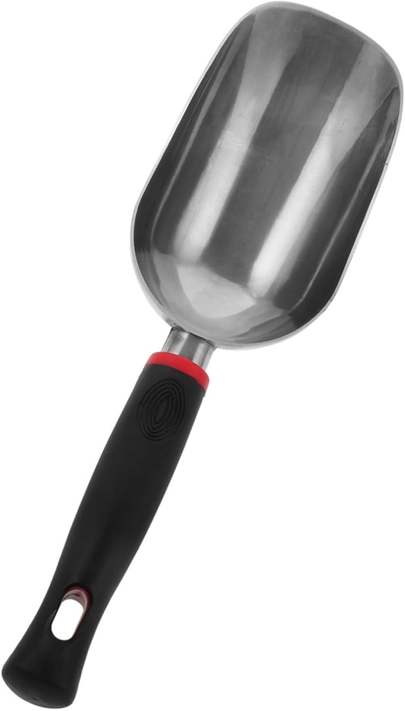 Toyvian Metal Ice Scoop for Freezer Garden Shovel Smooth Hand Shovel for Easy Cleaning Sturdy Tool for Ice Soil and More Stylish Design
