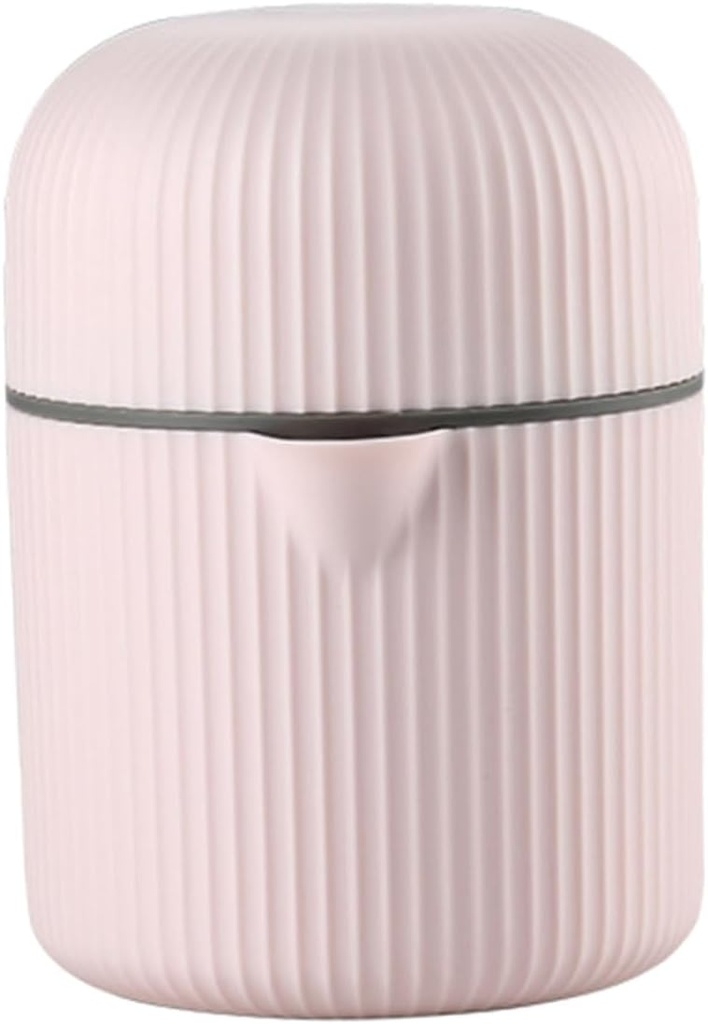 Portable Manual Citrus Juicer Pink Small Handheld Fruit Squeezer with Strainer for Orange Lemon Pear Easy to Use Nutritious Juice Maker for Travel Picnic Camping