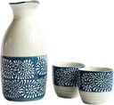 Cups,Crafts Cup Ceramic, Japanese Sake Cup Set Traditional Hand Painted Design Porcelain Pottery Ceramic Cups Crafts Wine Glasses 3 Piece