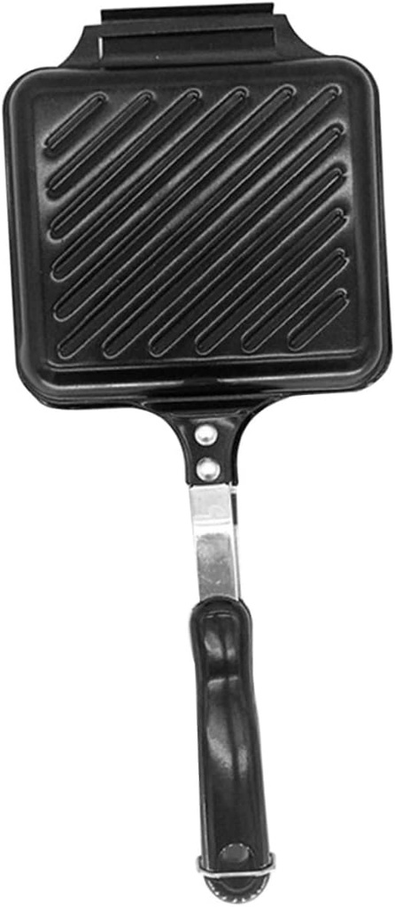 VICASKY Non Stick Breakfast Machine Baking Plate Double Sided Heating Sandwich Mold for Toast and Eggs Practical Kitchen Cookware for Even Heat and Easy Flip Cooking